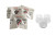 Ink Cups Sterilized 20mm with Foot Base (Pack of 50)
