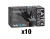 Saniflex Powder Free Black Latex Examination Gloves - Medium 10 boxes