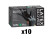 Saniflex Powder Free Black Latex Examination Gloves - Small 10 boxes
