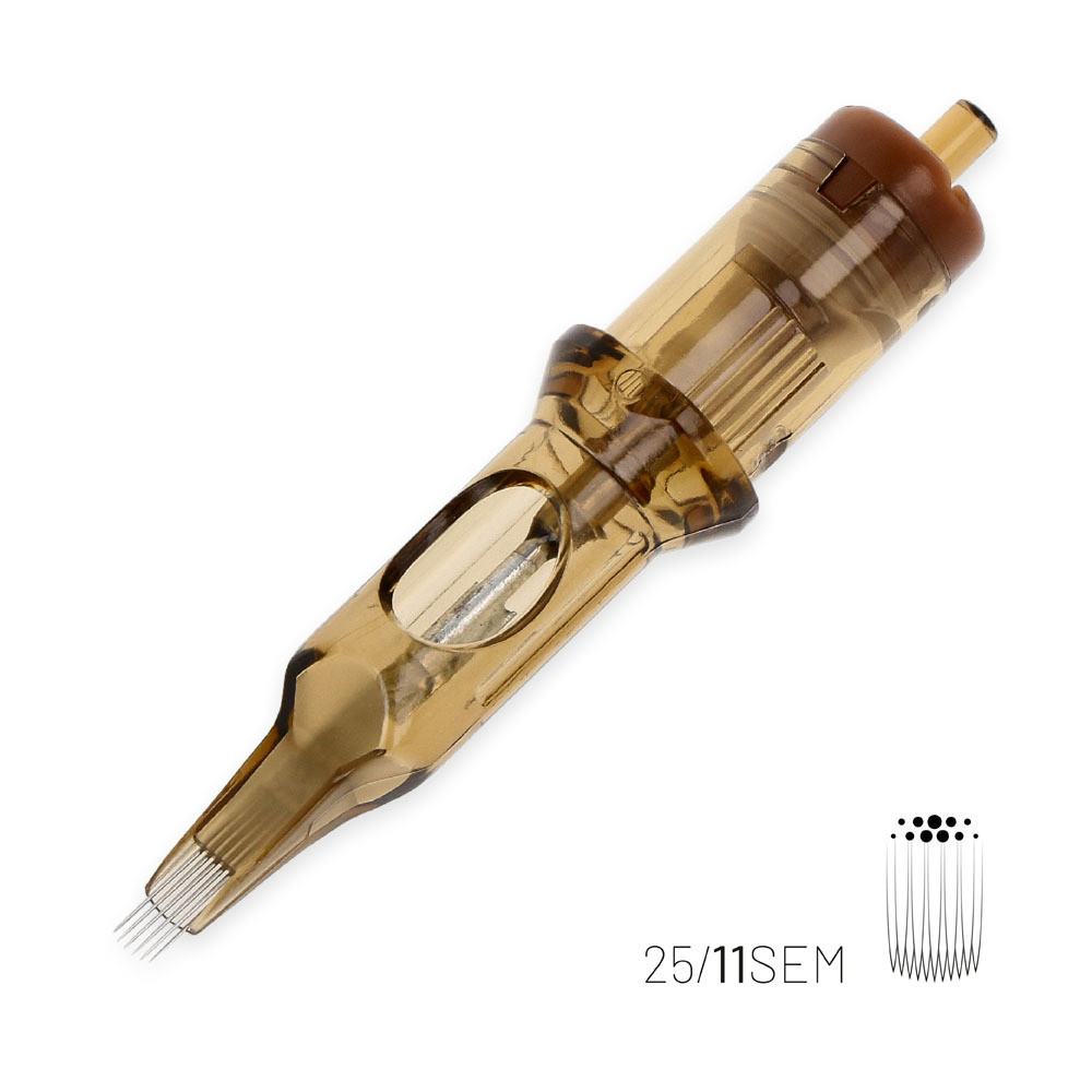 Kwadron Needle Cartridges - Bug Pin Curved Magnum 11 (0.25mm Gauge)